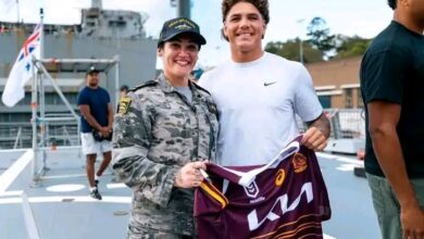 All Eyes on Sydney as Reece Walsh Makes Grand Entrance on HMS Brisbane