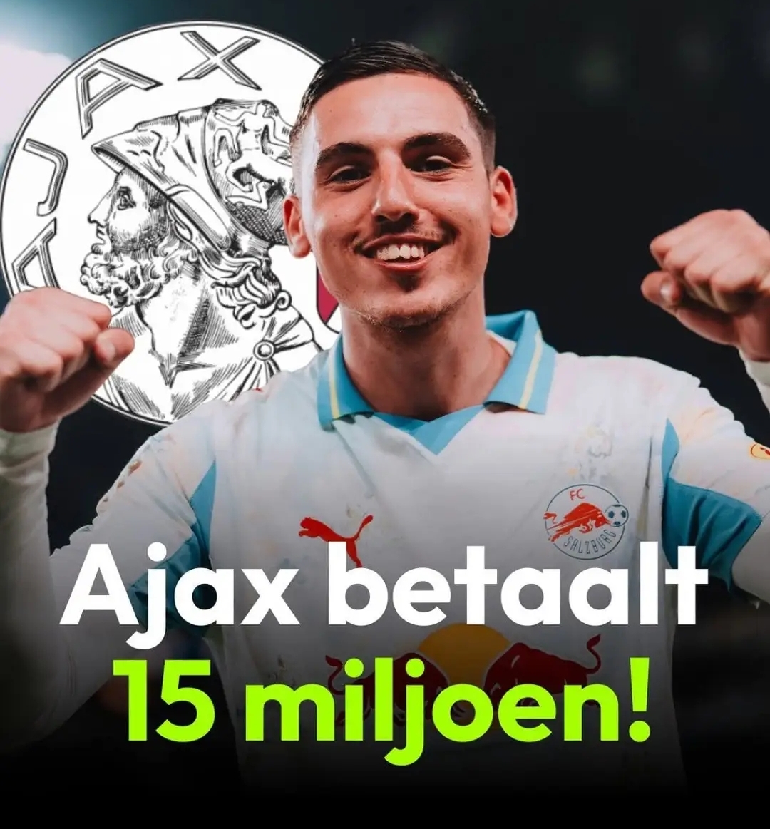 BREKEN: Ajax heeft een akkoord bereikt met Red Bull Salzburg over de transfer van Oscar Gloukh, zo meldt Voetbal International. Met de transfer is een bedrag van zo’n 15 miljoen euro...lees meer